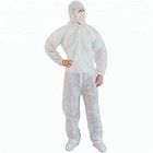 Personal Protective Plastic Polypropylene Disposable Coverall With Hood supplier