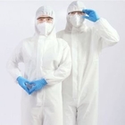 Hospital Breathable Chemical Disposable Protection Suit With Elastic Cuffs supplier
