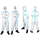 PPE One Piece Plastic Disposable Protective Suit Medical Protective Suit supplier