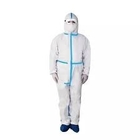 Hazmat Hospital Hooded Chemical Resistant Protective Suit Health And Safety supplier