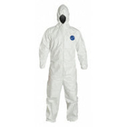 Xxl Disposable Coveralls White Safety Protective Asbestos Jumpsuit Waterproof supplier