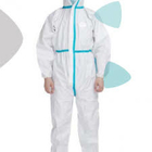 SMS Polypropylene Ppe Disposable Protective Suit Anti Exposure Water Resistant Anti Static supplier
