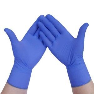 Biodegradable Firm Grip Disposable Multipurpose Nitrile Gloves Anti Allergy 100 Pack supplier