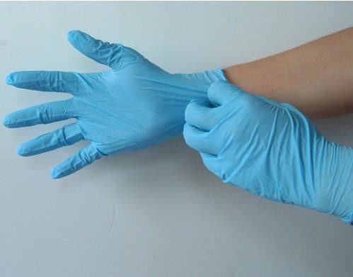 Wholesale Blue Nitrile Disposable Hand Gloves Bulk Online Near Me supplier