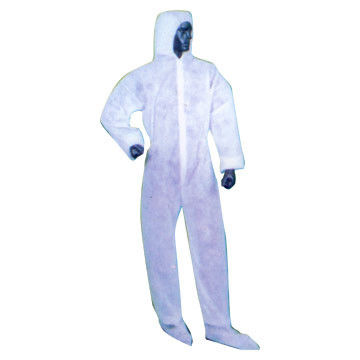 Medical Biohazard Disposable Hazard Suit Full Body With Hood supplier