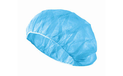 Hospital Bouffant Disposable Stretchable White Caps Surgical Head Covers supplier