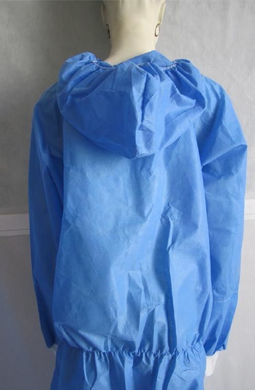 Full Disposable Safety Chemical Resistant Protective Plastic Suits supplier