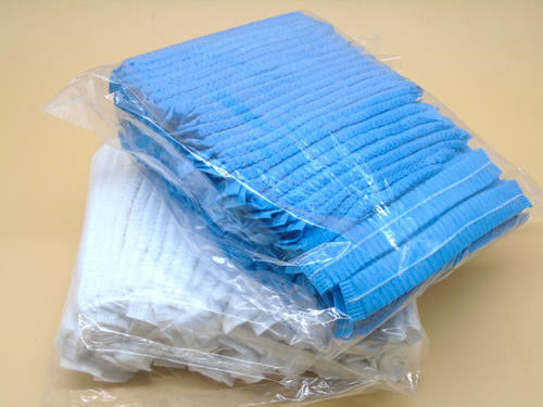 Disposable Blue Surgical Bouffant Medical Hair Nets Bouffant  For Men supplier