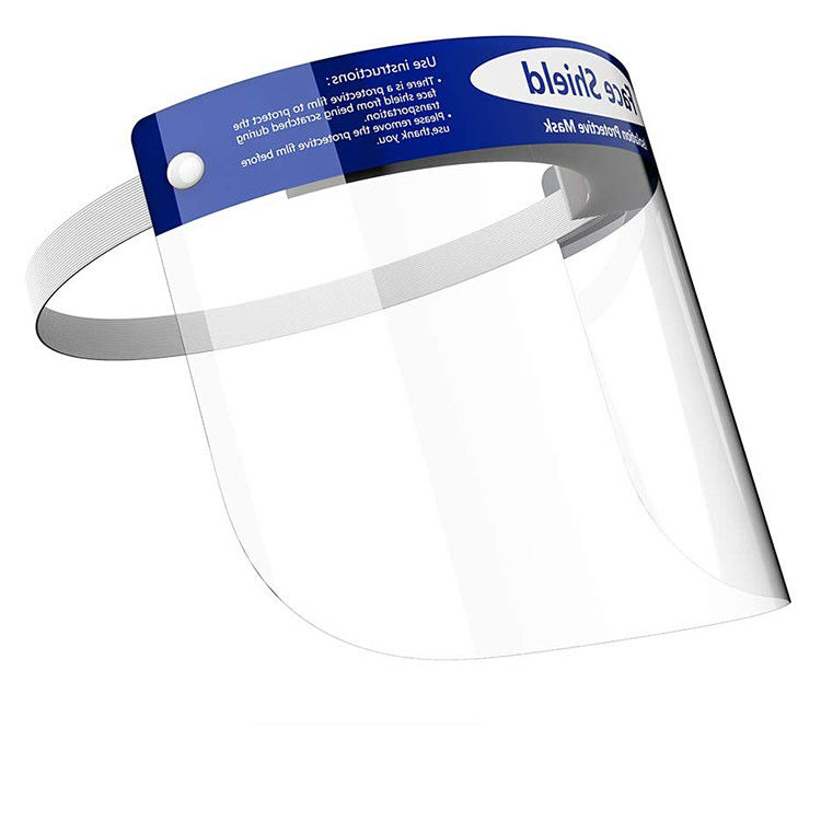 Custom Polycarbonate Hard Adjustable Face Shield Safety Visor supplier