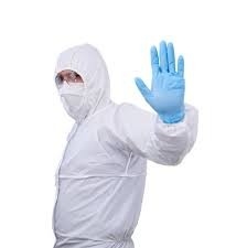 Disposable Safety Dust Proof Coveralls , Protective Clothing In Health And Social Care supplier
