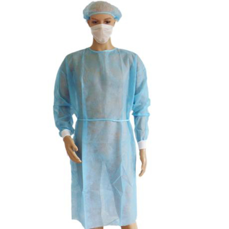 Non Woven Microfiber Nurse Isolation Non Sterile Disposable Gowns supplier