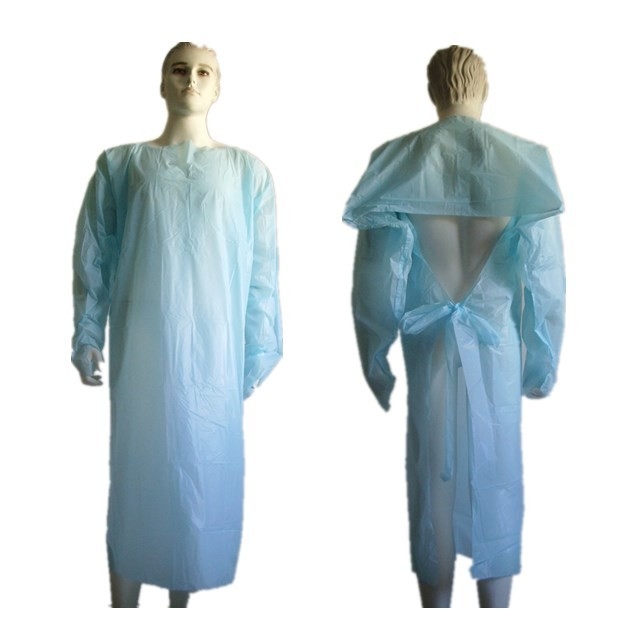 Polypropylene Poly Coated Isolation Ppe Cloth Gowns Disposable For Sale Near Me supplier