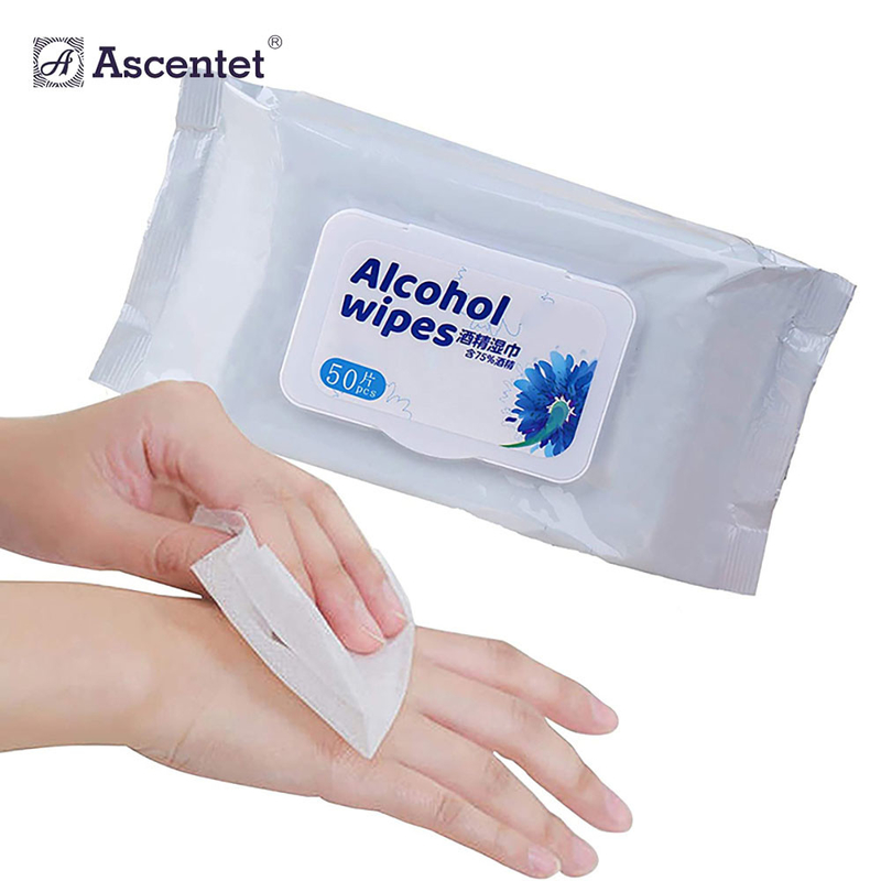 Custom Hospital Medical Sterile IPA Clean Isopropyl Alcohol Antiseptic Disinfecting Wet Wipe supplier